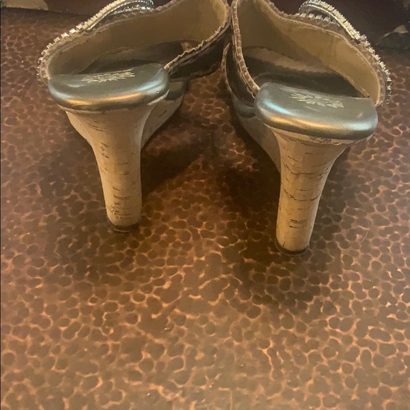 Authentic Yellow Box crystal wedge sandals 👡! - Picture 3 of 6